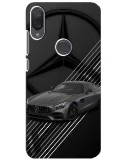 Чехол для Xiaomi Mi Play с картинкой «Mercedes AMG — графика»