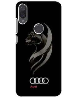 Чехол для Xiaomi Mi Play с картинкой «Графика — пантера и Audi»