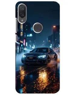 Чехол для Xiaomi Mi Play с картинкой «Ночной город и Audi»