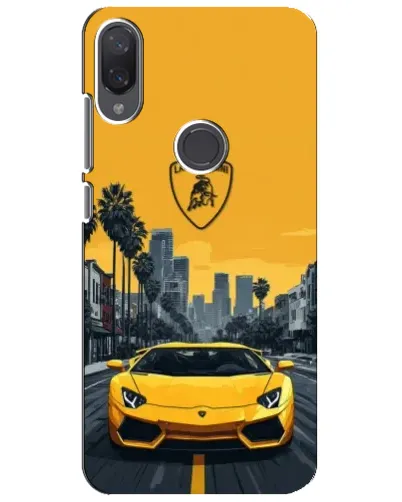 Чехол для Xiaomi Mi Play с картинкой «Желтый Lamborghini город» Чехол для Xiaomi Mi Play с картинкой «Желтый Lamborghini город»