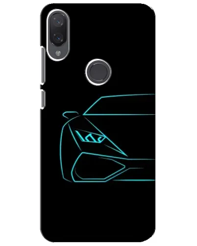 Чехол для Xiaomi Mi Play с картинкой «Голубой силуэт Lamborghini» Чехол для Xiaomi Mi Play с картинкой «Голубой силуэт Lamborghini»