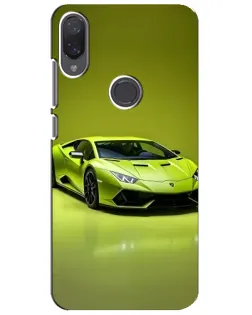 Чехол для Xiaomi Mi Play с картинкой «Салатовый Lamborghini Huracan»