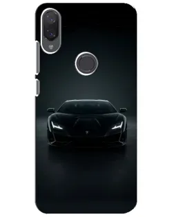 Чехол для Xiaomi Mi Play с картинкой «Черный Lamborghini Aventador»
