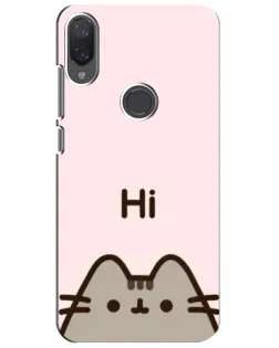 Чехол для Xiaomi Mi Play с картинкой «Пушин говорит Hi»