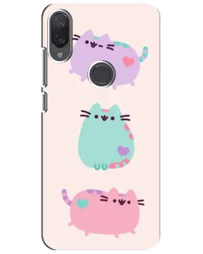 Чехол для Xiaomi Mi Play с картинкой «Pusheen трио»