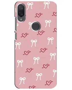 Чехол для Xiaomi Mi Play с картинкой «Сердца и банты»