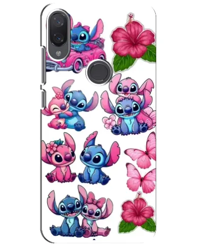 Чехол для Xiaomi Mi Play с картинкой «Стикеры Stitch и Angel»