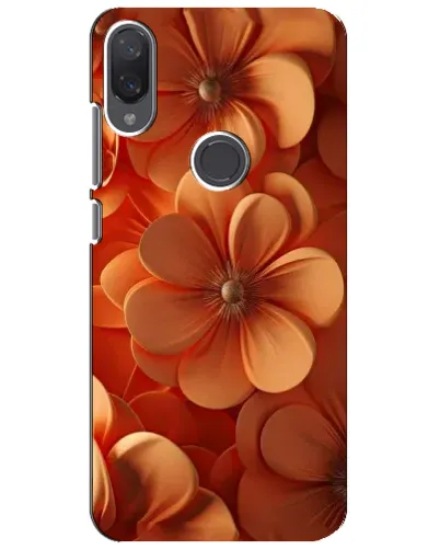 Чехол для Xiaomi Mi Play с картинкой «Оранжевый макро цветок»
