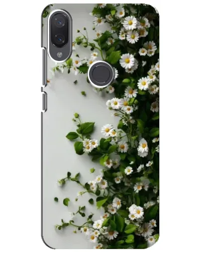 Чехол для Xiaomi Mi Play с картинкой «Ветка мелких белых цветов»