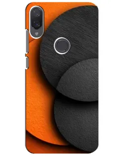Чехол для Xiaomi Mi Play с картинкой «Геометрия оранжевых кругов»