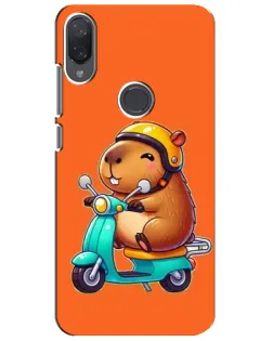 Чохол для Xiaomi Mi Play з картинкою «Капібара на скутері»