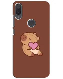 Чохол для Xiaomi Mi Play з картинкою «Капібара з серцем»