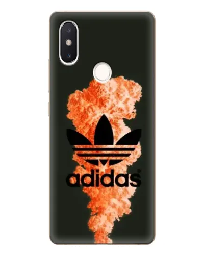 Чехол для Xiaomi Mi 8 SE с картинкой «Оранжевый дым Adidas»