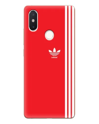 Чехол для Xiaomi Mi 8 SE с картинкой «Красный минимализм Adidas»