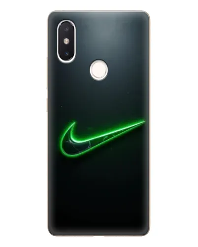 Чехол для Xiaomi Mi 8 SE с картинкой «Неоновый контур Nike»