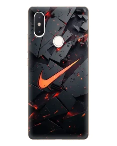 Чехол для Xiaomi Mi 8 SE с картинкой «Nike — эффект разломов»