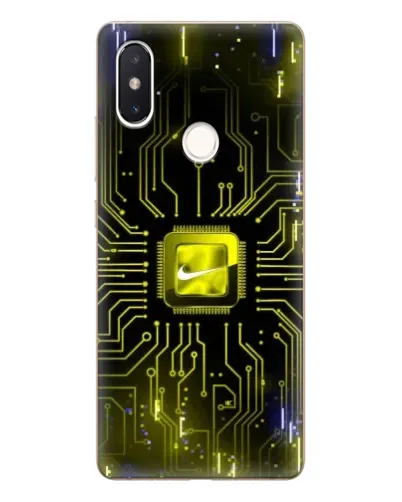 Чехол для Xiaomi Mi 8 SE с картинкой «Nike — золотая искра»