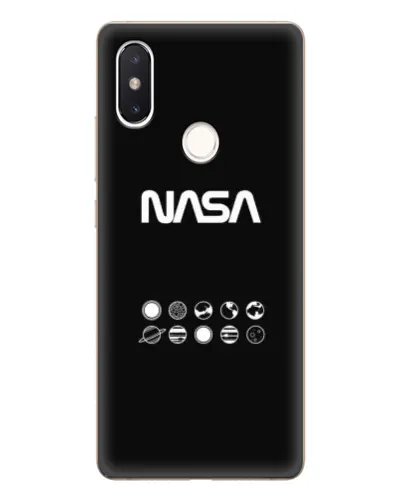 Чехол для Xiaomi Mi 8 SE с картинкой «NASA — технический принт»