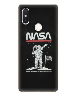 Чехол для Xiaomi Mi 8 SE с картинкой «NASA — шагаем по Луне»