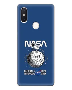 Чехол для Xiaomi Mi 8 SE с картинкой «NASA — лунная миссия»