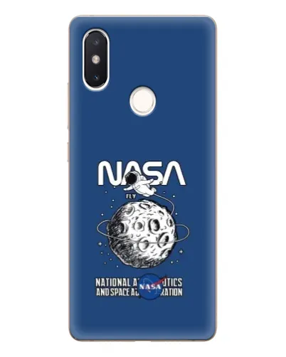 Чехол для Xiaomi Mi 8 SE с картинкой «NASA — лунная миссия»