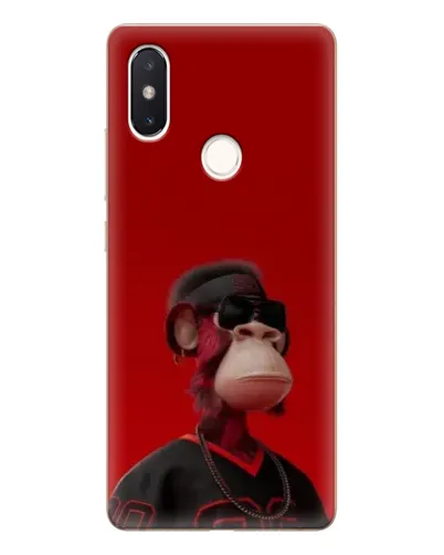 Чехол для Xiaomi Mi 8 SE с картинкой «Bored Ape в красном» Чехол для Xiaomi Mi 8 SE с картинкой «Bored Ape в красном»