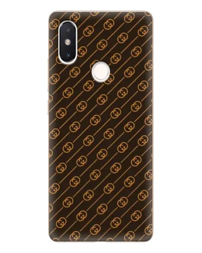 Чехол для Xiaomi Mi 8 SE с картинкой «Gucci — золотые диагонали»