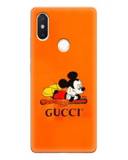 Чохол для Xiaomi Mi 8 SE з картинкою «Міккі Маус Gucci — помаранч»