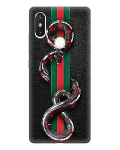 Чехол для Xiaomi Mi 8 SE с картинкой «Gucci — змея на полосе» Чехол для Xiaomi Mi 8 SE с картинкой «Gucci — змея на полосе»
