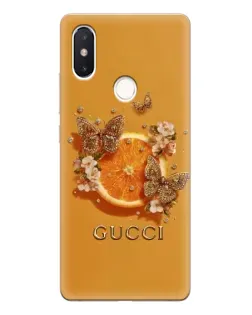 Чохол для Xiaomi Mi 8 SE з картинкою «Gucci — золоті метелики»