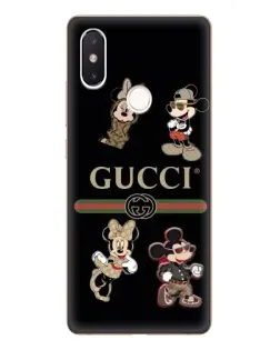 Чохол для Xiaomi Mi 8 SE з картинкою «Gucci — герої Disney та монограма»
