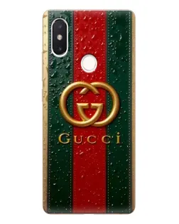 Чохол для Xiaomi Mi 8 SE з картинкою «Gucci — фірмова смуга та золото»