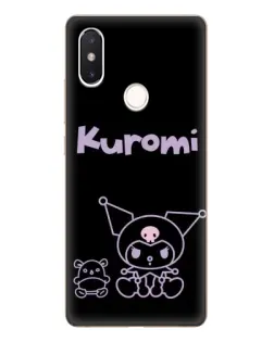Чохол для Xiaomi Mi 8 SE з картинкою «Kuromi — чорний мінімалізм»