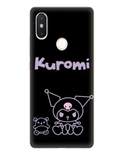 Чехол для Xiaomi Mi 8 SE с картинкой «Kuromi — черный минимализм»