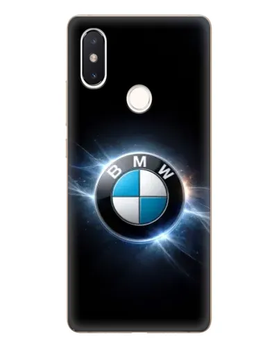 Чехол для Xiaomi Mi 8 SE с картинкой «BMW — неоновое сияние»