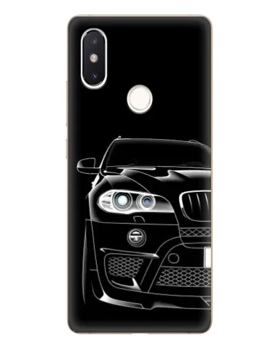 Чехол для Xiaomi Mi 8 SE с картинкой «Темный силуэт BMW»