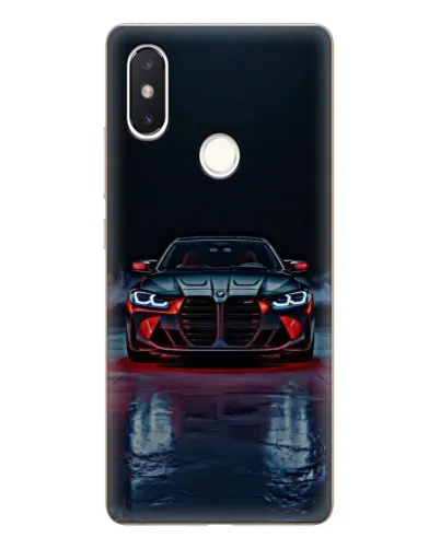 Чехол для Xiaomi Mi 8 SE с картинкой «BMW на мокрой дороге»