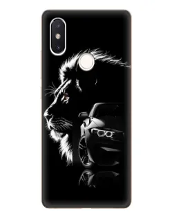 Чохол для Xiaomi Mi 8 SE з картинкою «BMW та лев»