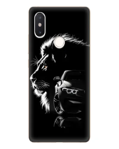 Чехол для Xiaomi Mi 8 SE с картинкой «BMW и лев»