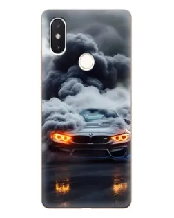 Чохол для Xiaomi Mi 8 SE з картинкою «BMW у диму»
