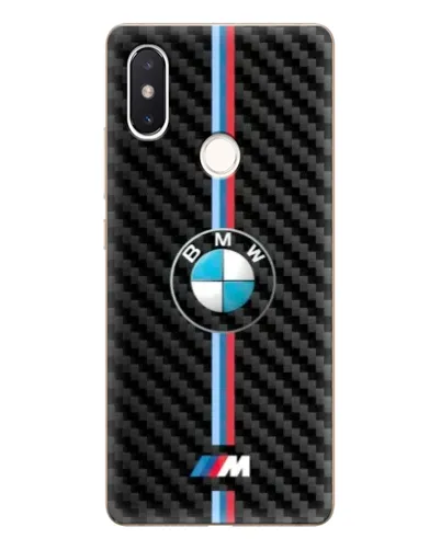 Чехол для Xiaomi Mi 8 SE с картинкой «Эмблема BMW и карбон»