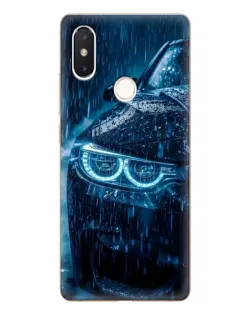 Чохол для Xiaomi Mi 8 SE з картинкою «BMW під дощем»