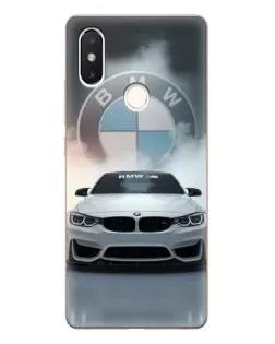 Чохол для Xiaomi Mi 8 SE з картинкою «BMW в білому диму»