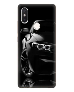 Чохол для Xiaomi Mi 8 SE з картинкою «Чорна BMW — профіль»