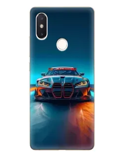 Чохол для Xiaomi Mi 8 SE з картинкою «BMW — вогні неону»