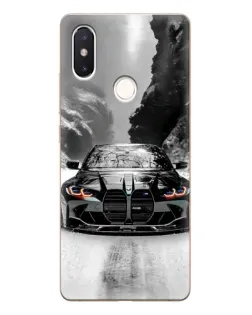 Чохол для Xiaomi Mi 8 SE з картинкою «BMW — акварельний дрифт»