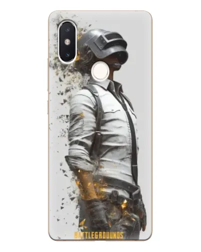 Чехол для Xiaomi Mi 8 SE с картинкой «PUBG — боец в пыли»