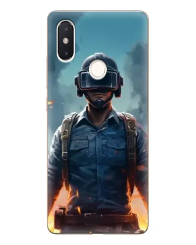 Чехол для Xiaomi Mi 8 SE с картинкой «PUBG — реалистичный герой»