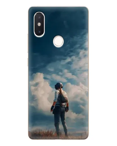 Чехол для Xiaomi Mi 8 SE с картинкой «Герой PUBG на скале»