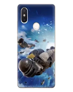 Чохол для Xiaomi Mi 8 SE з картинкою «Десант PUBG — стрибок»
